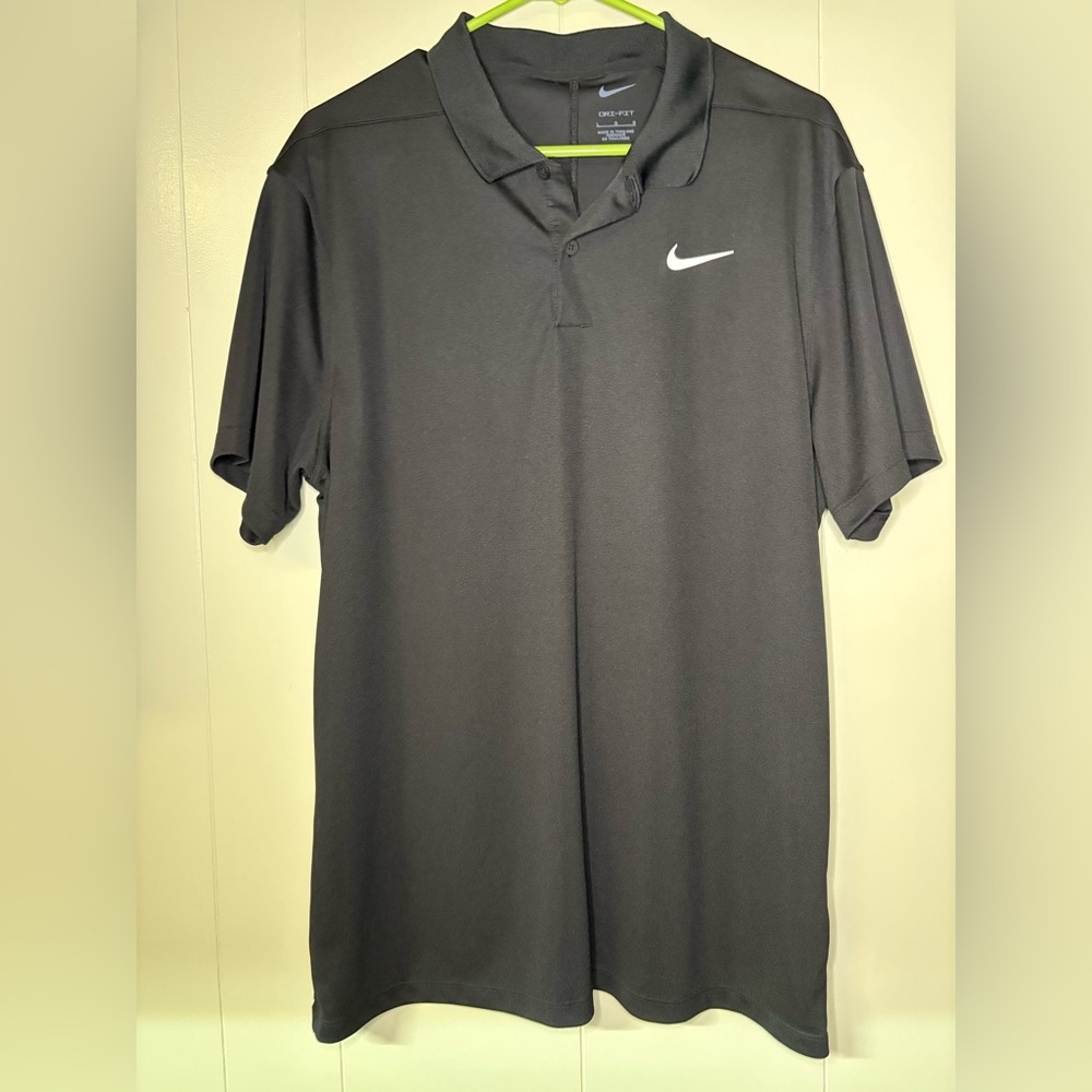 Nike Men's Charcoal Dri Fit Golf Polo Shirt